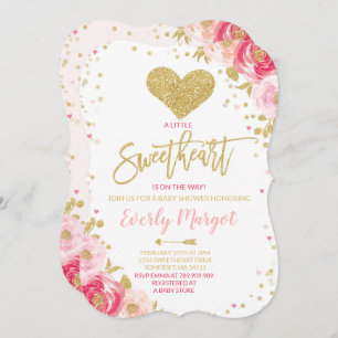 Invitation Le bébé de Valentine d'invitation de baby shower