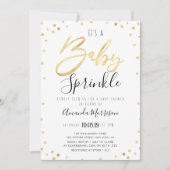 Invitation Le bébé élégant arrosent l'invitation de baby (Devant)