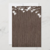 Invitation Le bébé EN BOIS brasse l'invitation de baby shower (Dos)