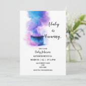 Invitation Le bébé est en train de brasser le genre révéler l (Debout devant)