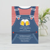 Invitation Le BÉBÉ MACULÉ BRASSE L'Invitation Baby shower (Debout devant)