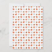 Invitation Le bébé neutre d'automne de créatures de région (Dos)