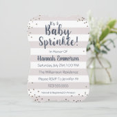 Invitation Le bébé neutre de genre arrosent l'invitation (Debout devant)