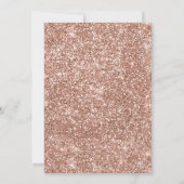 Invitation Le bébé rose d'or arrosent l'invitation de baby (Dos)