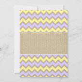 Invitation Le bébé rustique de FILLE arrosent l'invitation, (Dos)