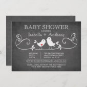 Invitation Le Bébé Shower (Devant / Derrière)