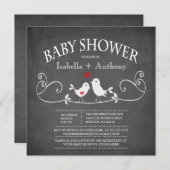 Invitation Le Bébé Shower (Devant / Derrière)