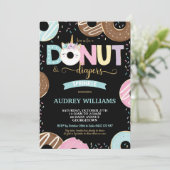 Invitation Le beignet de licorne et le bébé de (Debout devant)