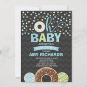 Invitation Le beignet d'invitation de baby shower de beignet (Devant)