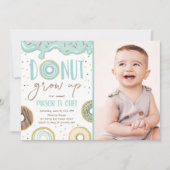 Invitation Le beignet grandissent la fête d'anniversaire de (Devant)