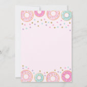 Invitation Le beignet grandissent le beignet et la licorne (Dos)