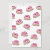 Invitation Le beignet grandissent l'invitation de fête (Dos)