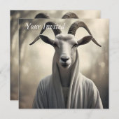 Invitation Le Berger de Chèvres, (Devant / Derrière)