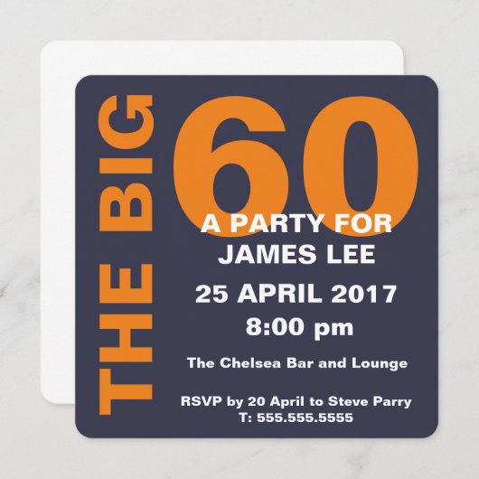 Invitation Le Big 60 (Devant / Derrière)
