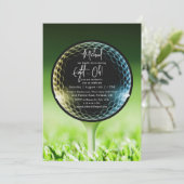 Invitation Le Big Eight-Oh Golf 80th Birthday Party (Debout devant)