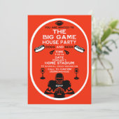 Invitation Le Big Game Football House Party (Debout devant)
