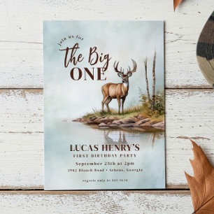 Invitation Le Big ONE Deer première chasse 1er anniversaire