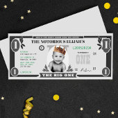 Invitation Le Big One Dollar Bill, l'argent faux