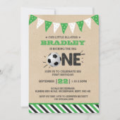 Invitation Le Big One | Football 1er anniversaire (Devant)