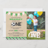 Invitation Le Big One | Football 1er anniversaire photo (Devant)