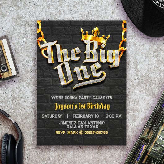 Invitation Le Big One - Hip hop - 1er anniversaire