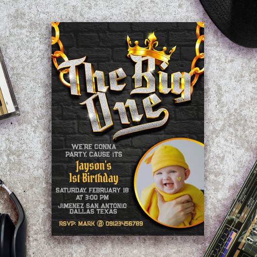 Invitation Le Big One - Hip hop avec photo