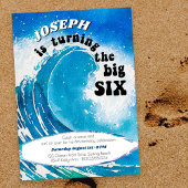 Invitation Le Big Six Ocean Surfing 6e anniversaire