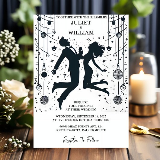 Invitation Le bizarre Funky Unique Humour Mème Drôle Mariage