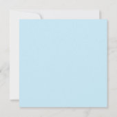 Invitation Le bleu soutient le baby shower de jumeaux (Dos)