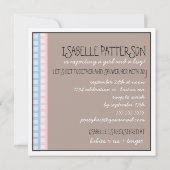 Invitation Le bonbon jumelle l'invitation de baby shower de (Dos)