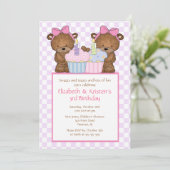 Invitation Le bonbon soutient l'invitation d'anniversaire de (Debout devant)