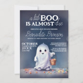 Invitation Le Boo de délice Ghoost est dû Baby shower (Devant)