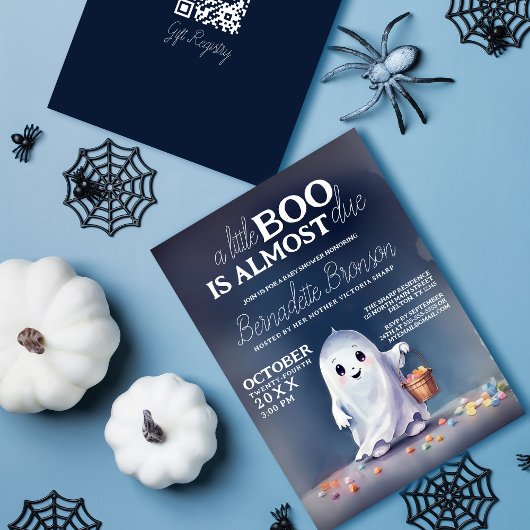 Invitation Le Boo de délice Ghoost est dû Baby shower