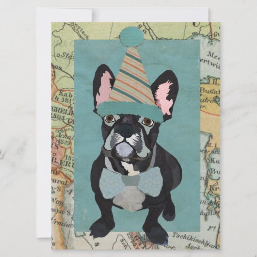 INVITATION LE BOULEDOGUE FRANÇAIS EXPLORENT L'INVITATION (Dos)