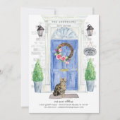 Invitation Le Brown américain de Shorthair Tabby se déplace e (Devant)