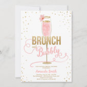 Invitation Le brunch et la Fête de la mariée pétillante (Devant)