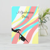 Invitation Le casquette de fête de flammes d'invitation (Debout devant)