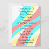 Invitation Le casquette de fête de flammes d'invitation (Dos)