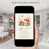 Invitation Le champignon est sur Way Frog Baby shower