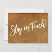 Invitation Le changement est bon ! Grunge Orange Moving Faire (Dos)