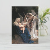 Invitation Le Chant des Anges par Bouguereau, Fête de Noël (Debout devant)