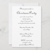 Invitation Le Chant des Anges par Bouguereau, Fête de Noël (Dos)