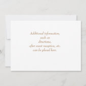 Invitation Le chapelet de main perle le bleu (Dos)