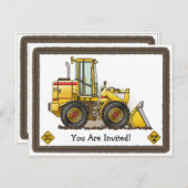 Invitation Le chargeur badine l'invitation de partie (Devant / Derrière)