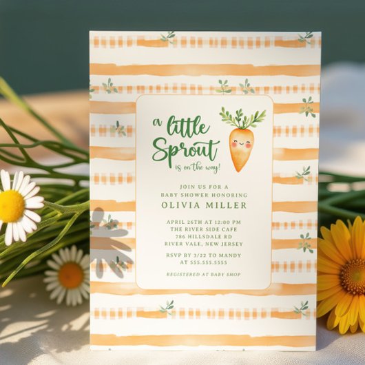 Invitation Le charmant petit Baby shower de Sprout