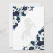 Invitation Le Charro Bleu De La Marine Occidentale Sauvez La  (Dos)