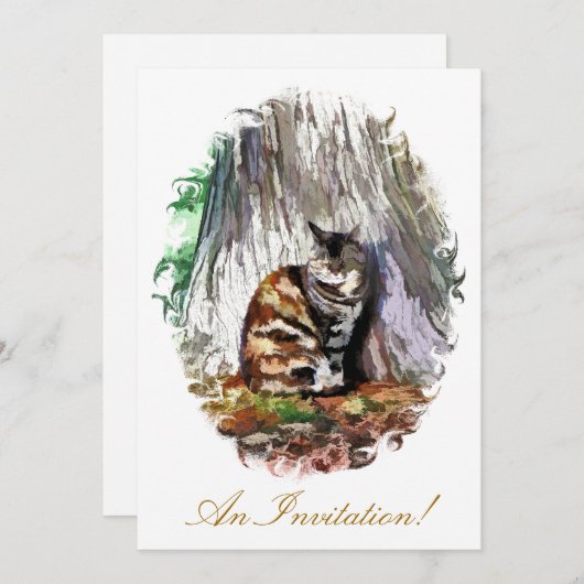 INVITATION LE CHAT (Devant / Derrière)