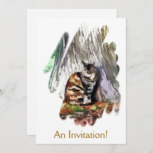 INVITATION LE CHAT (Devant / Derrière)