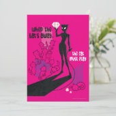 Invitation Le chat doit jouer (Debout devant)