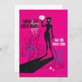 Invitation Le chat doit jouer (Devant / Derrière)